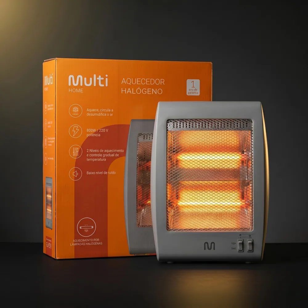 Aquecedor Halógeno Multilaser 800W
