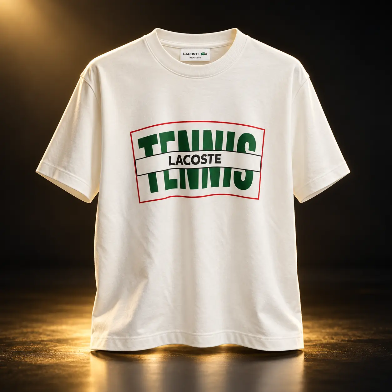 Camiseta Lacoste branca Tennis