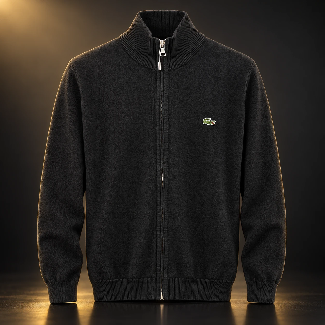 Cardigan Lacoste preto