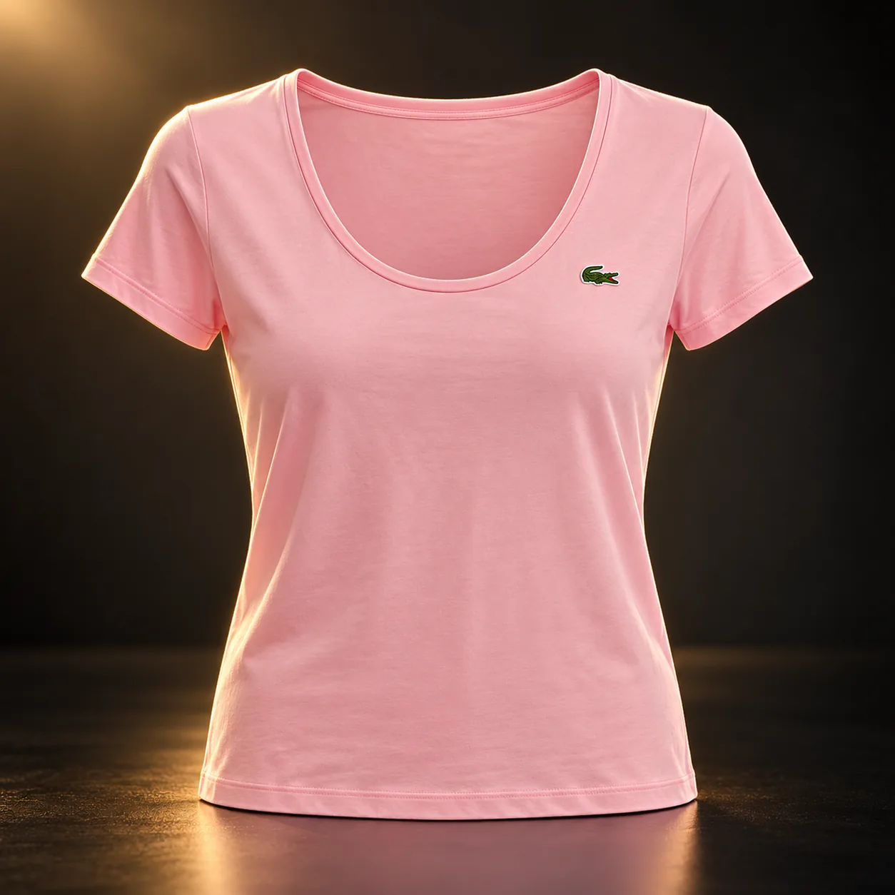 Camiseta Lacoste feminina rosa