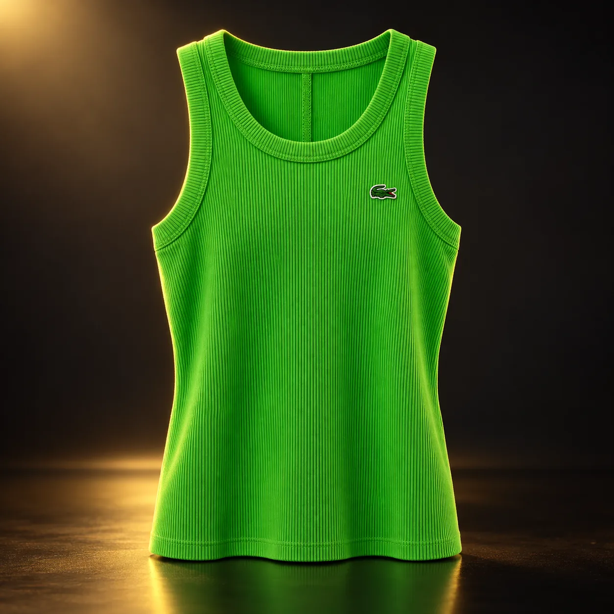Regata Lacoste canelada verde