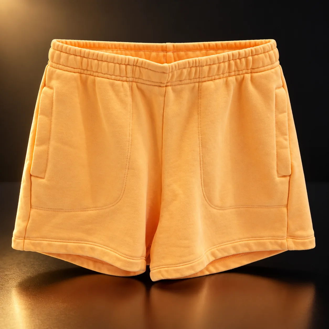 Short moletom Lacoste laranja
