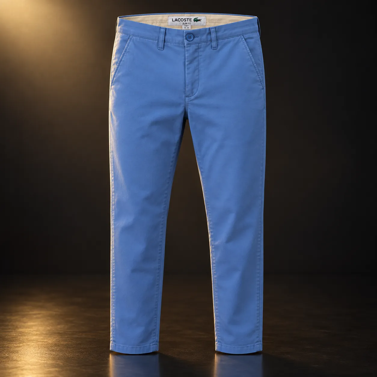 Calça chino Lacoste azul-clara
