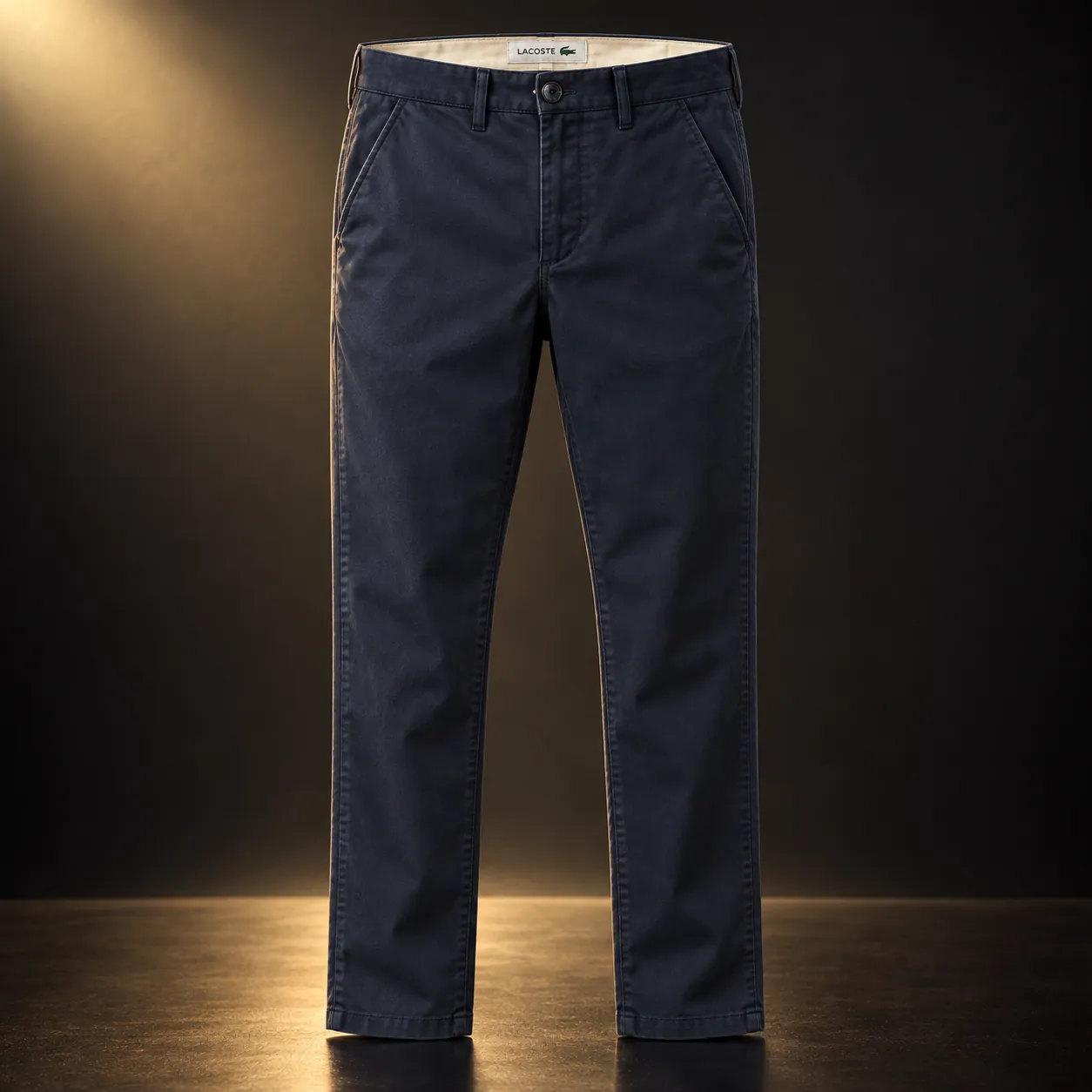 Calça chino Lacoste azul-marinho