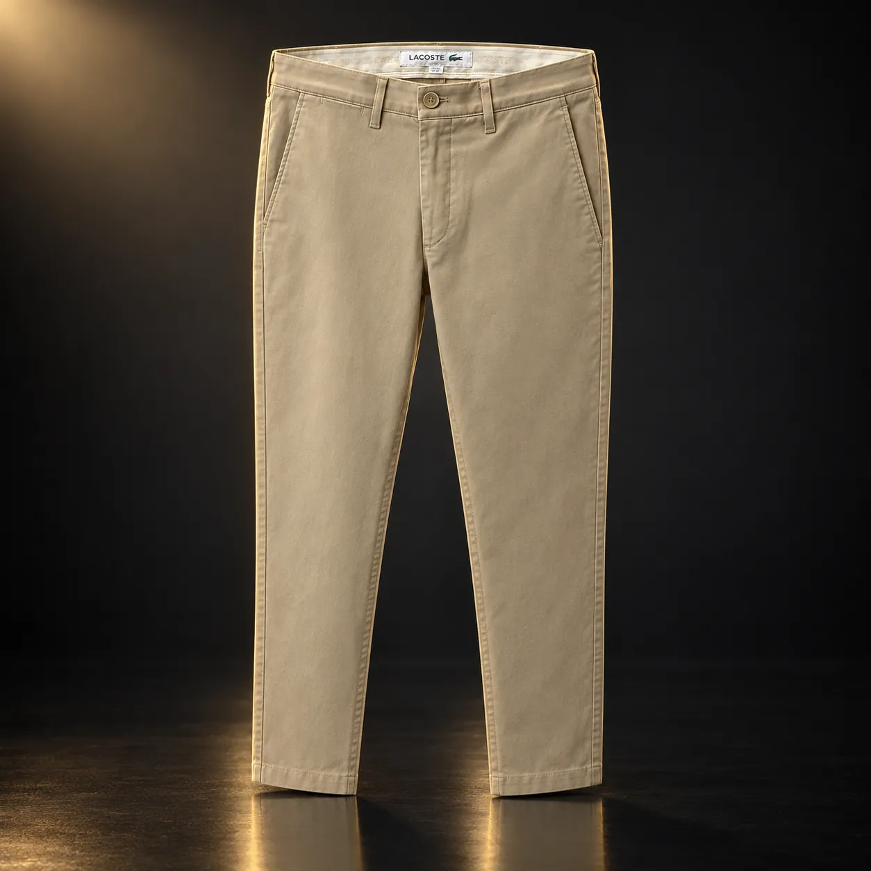 Calça chino Lacoste bege