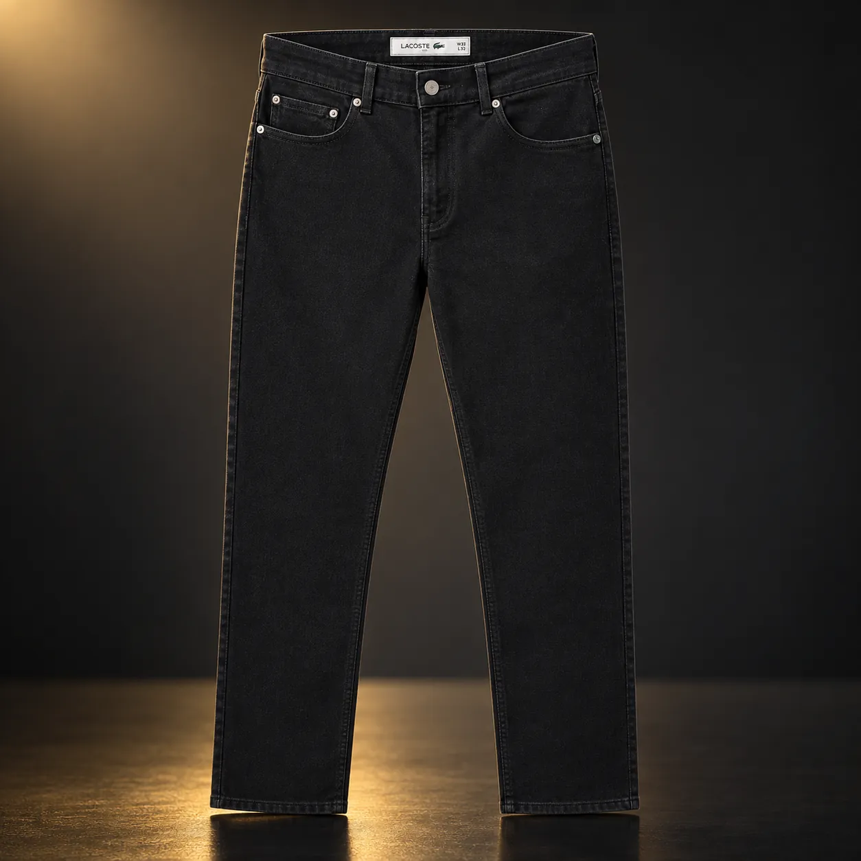 Calça jeans Lacoste preta