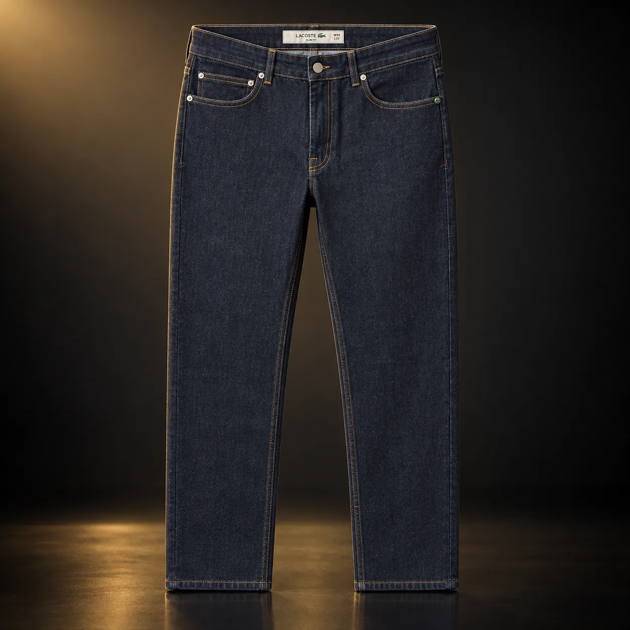 Calça jeans Lacoste azul-escura