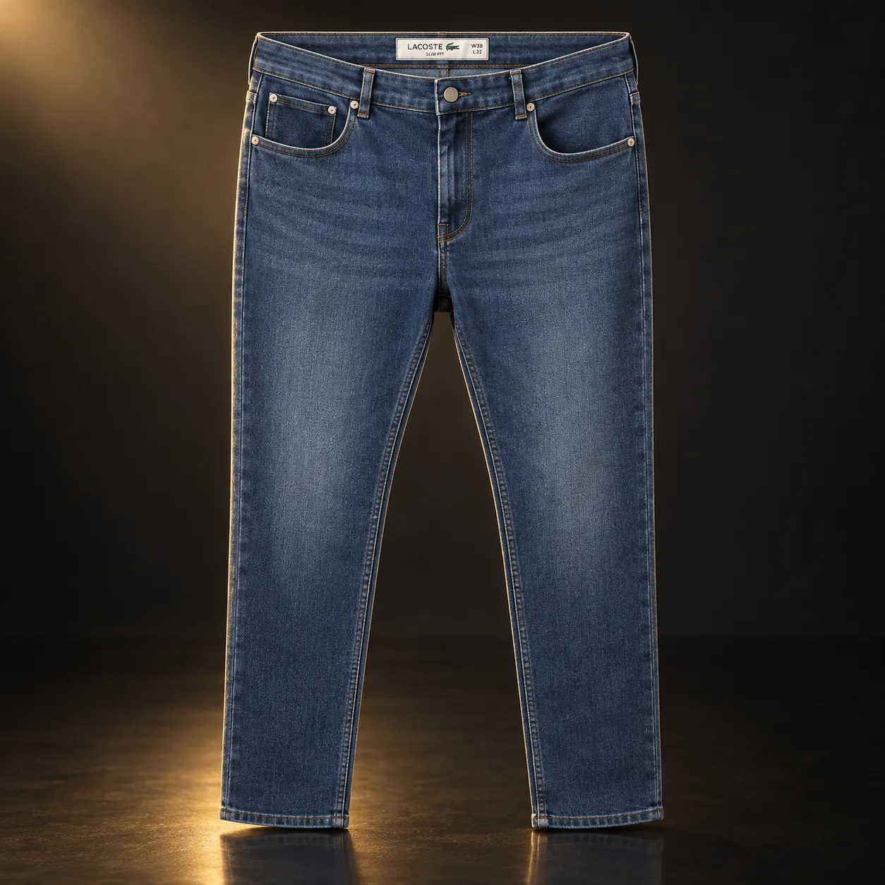 Calça jeans Lacoste azul-média