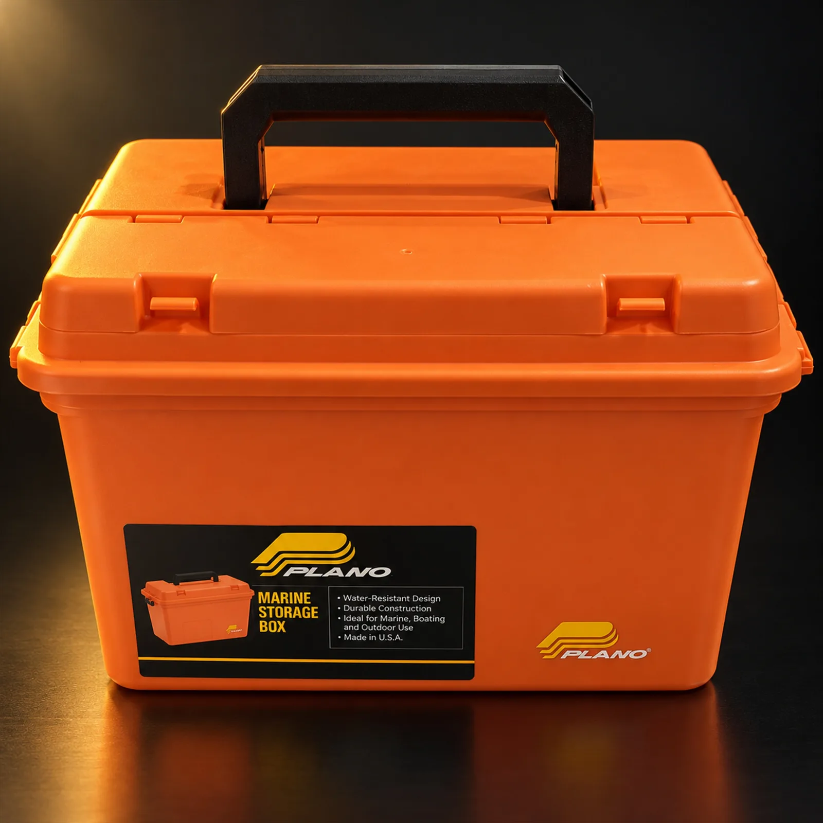 Caixa Plástica Plano Marine Laranja 43x33x26 cm 181250