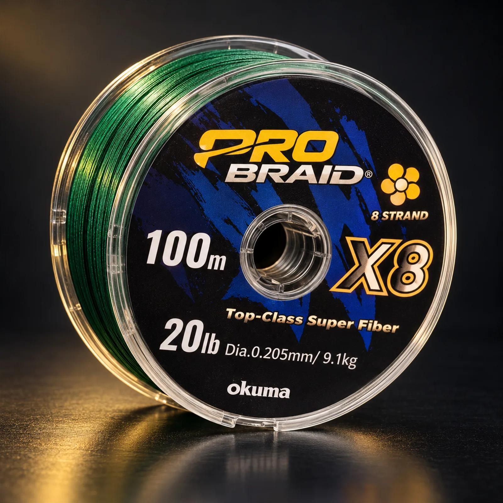 Linha Multifilamento Okuma Braid X8 100 m 0,205 mm
