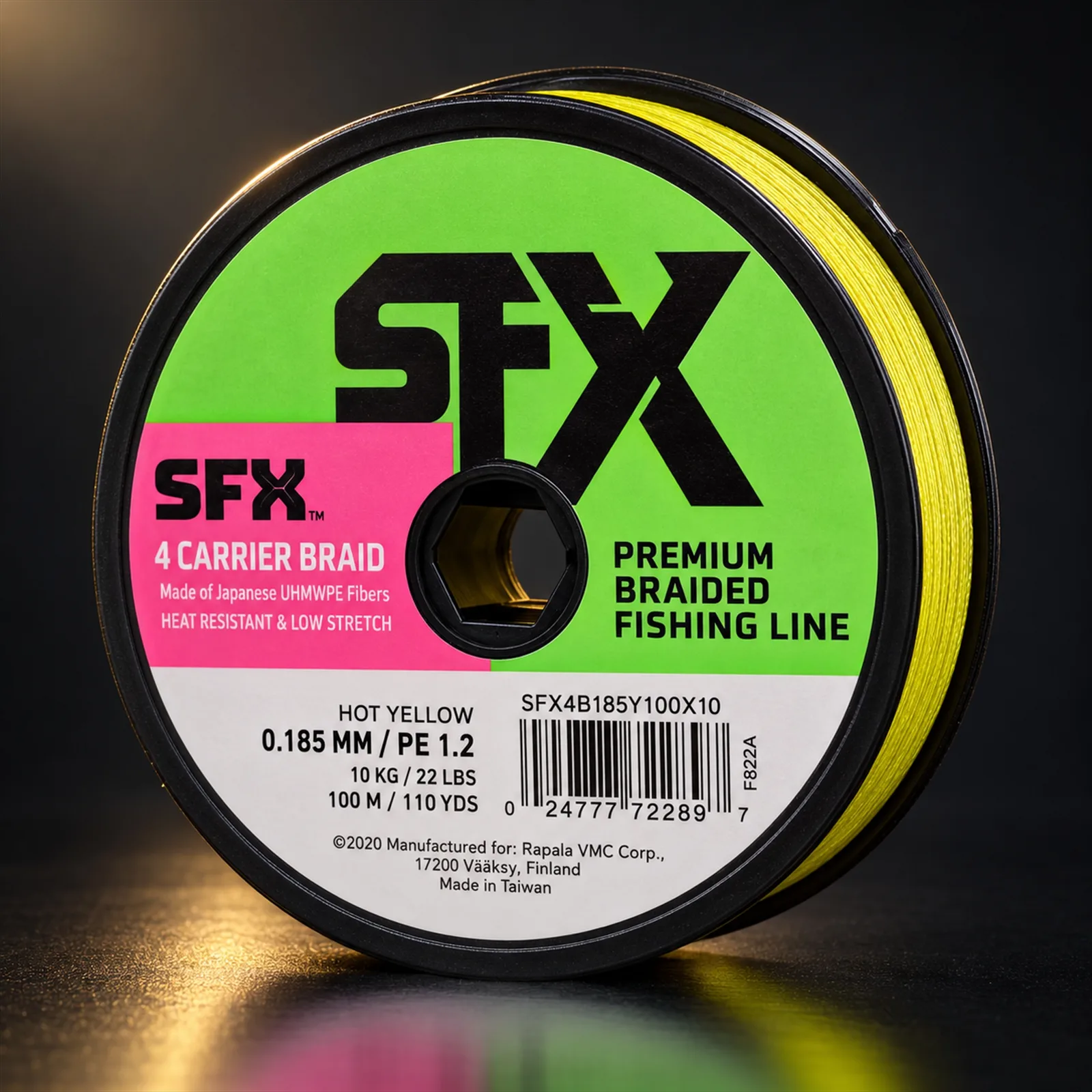 Linha Multifilamento Sufix SFX4 100 m 0,185 mm Amarela