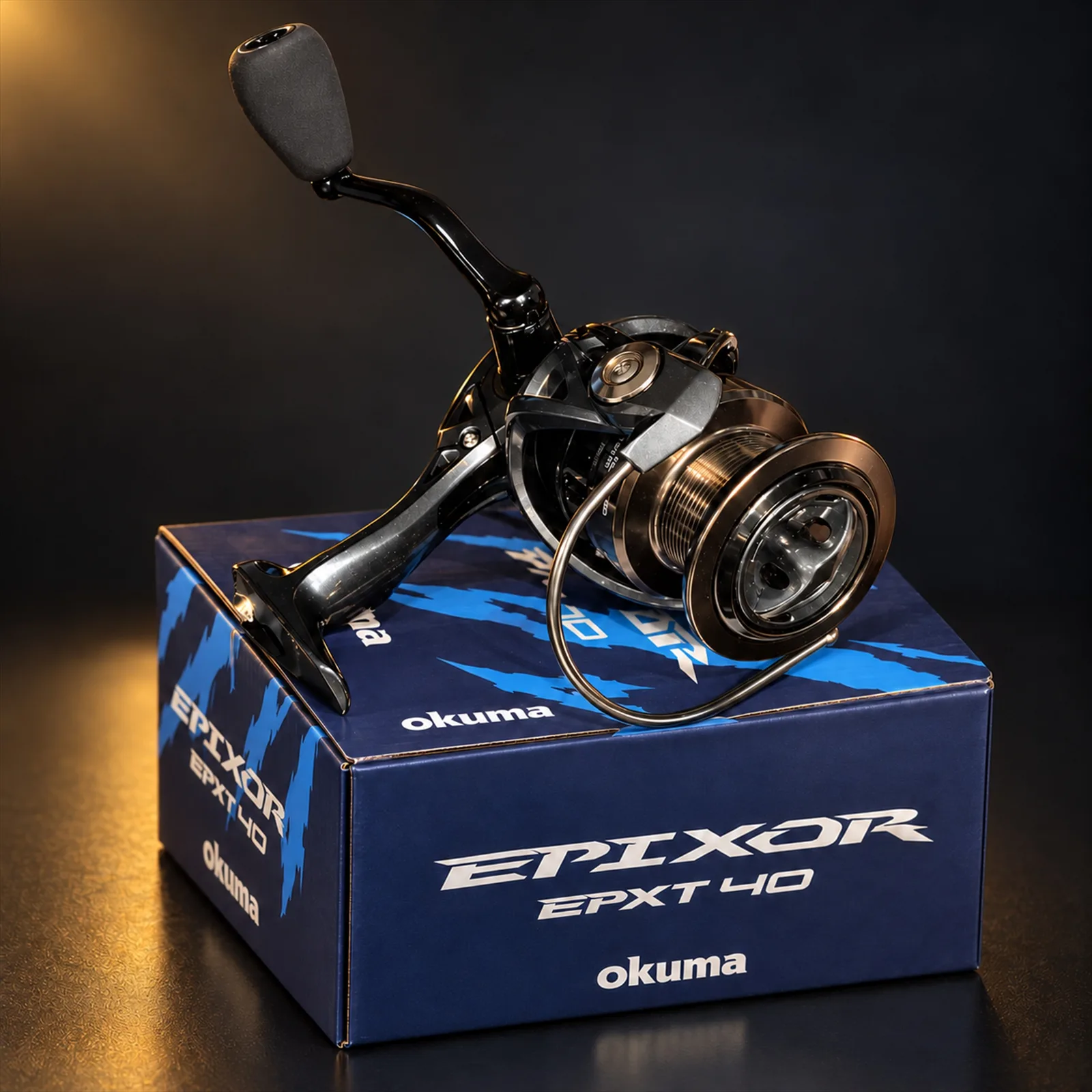 Molinete Okuma Epixor 40 7+1 Rolamentos Relação 5,0:1 120 m x 0,35 mm Carretel de Alumínio EPXT-40