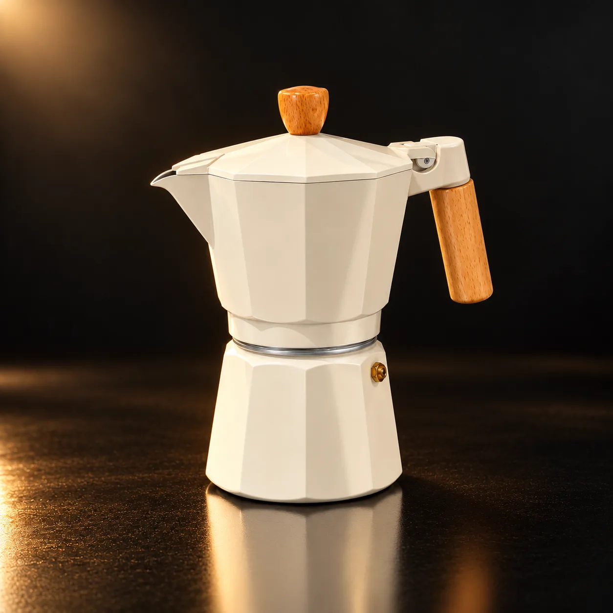Cafeteira italiana Varenna 300 ml creme