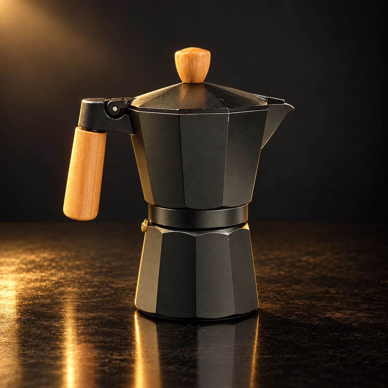 Cafeteira italiana Varenna 300 ml preta