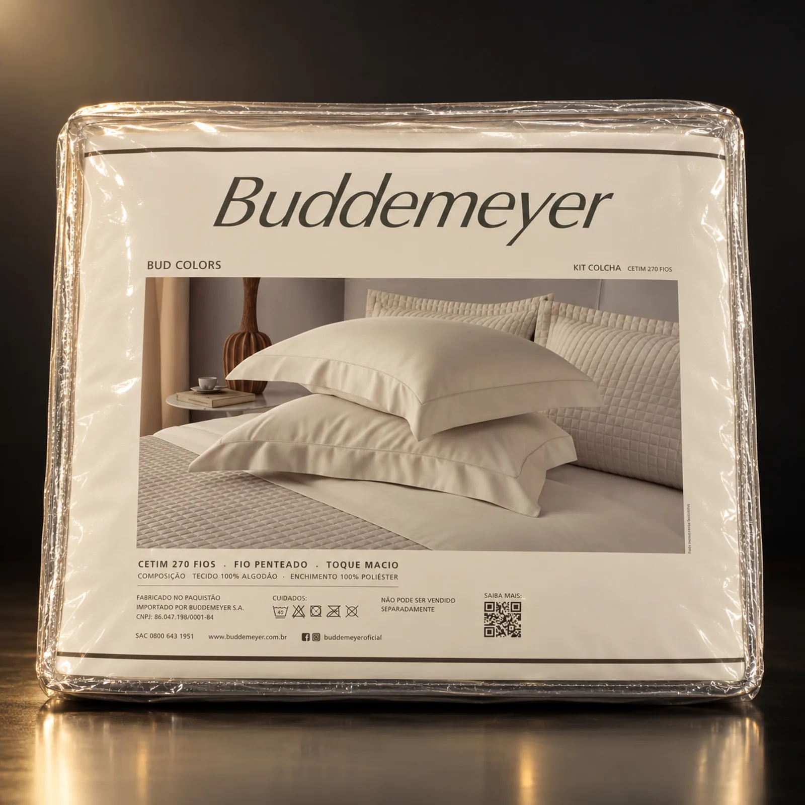 Colcha Buddemeyer Bud Vision New Colors bege super king