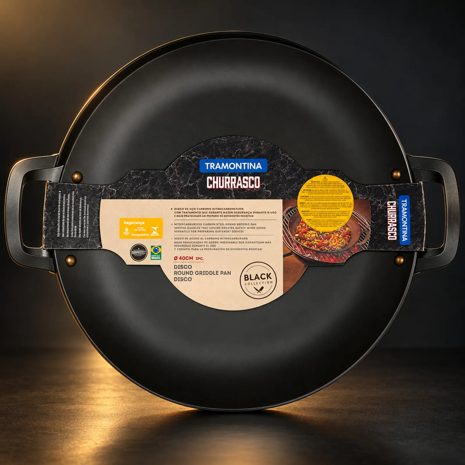 Disco Tramontina Churrasco Black 40 cm