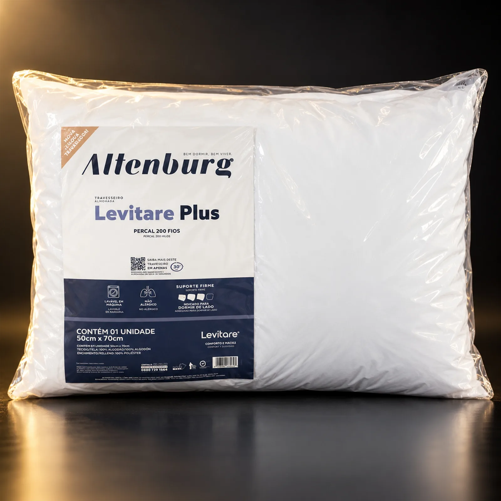 Travesseiro Altenburg Levitare Plus 200 fios 50x70