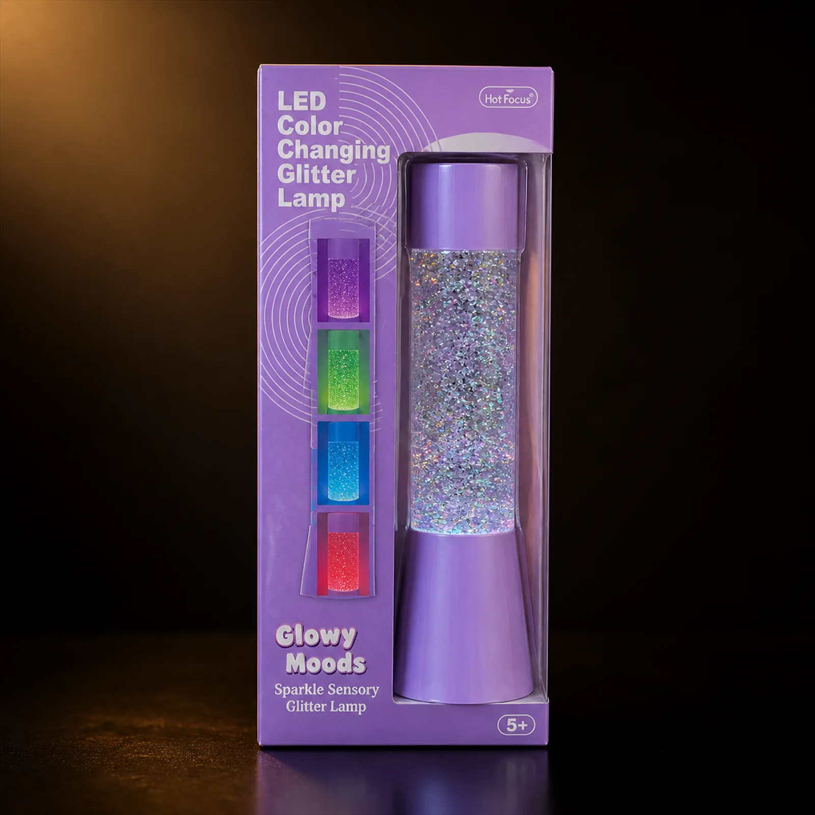 Luminária Glitter Mood Light Hot Focus