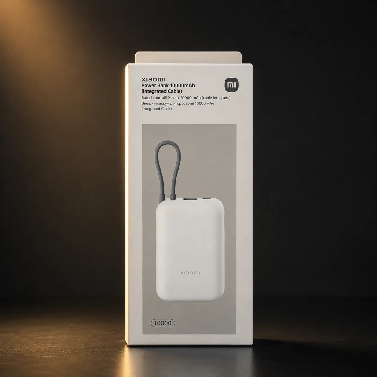 Power Bank Xiaomi 10000mAh 22.5W com Cabo Integrado