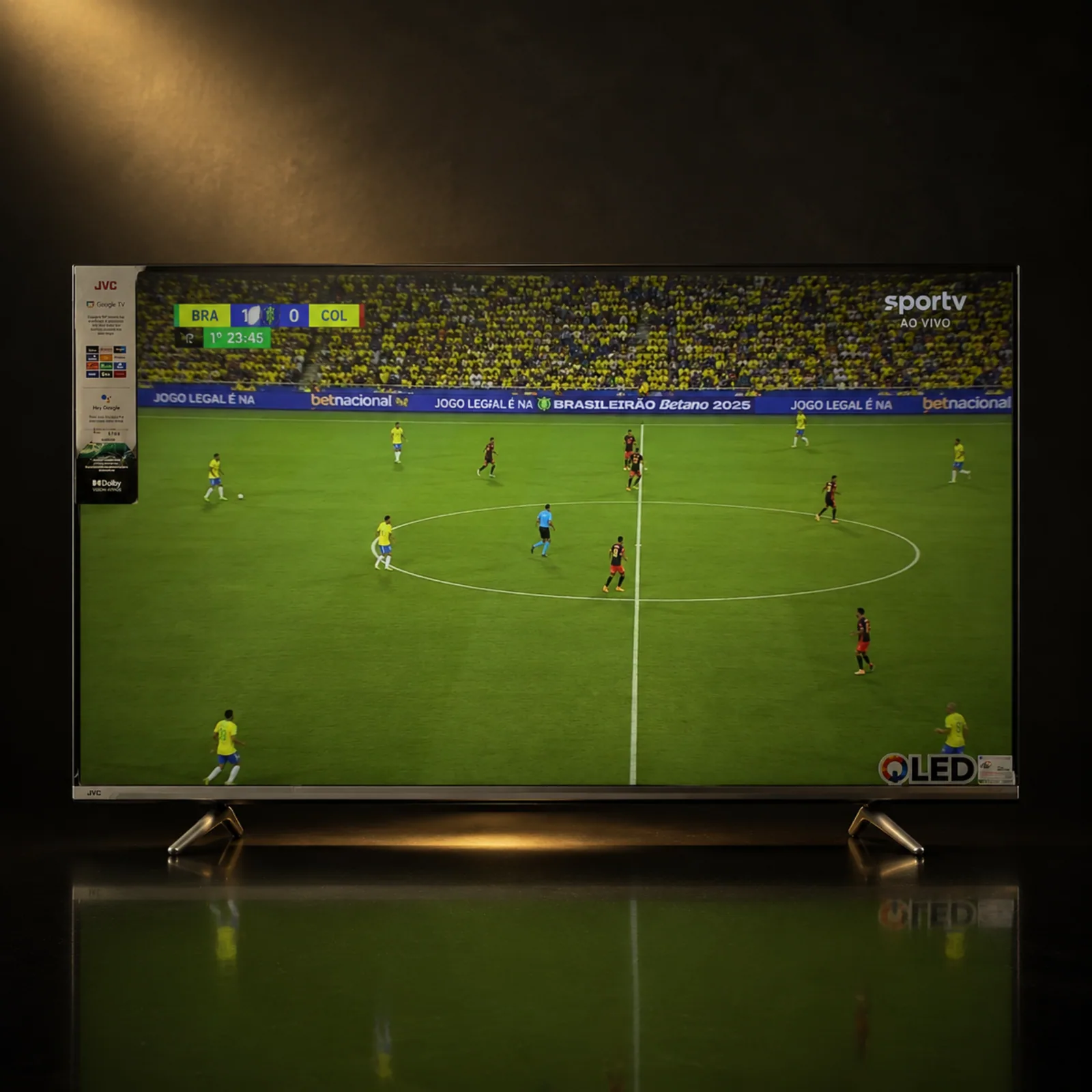 Smart TV JVC 65 Polegadas QLED 4K Google TV (LT-65KB738)