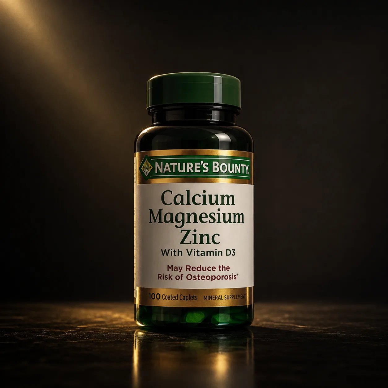 Cálcio, Magnésio e Zinco com Vitamina D3, 100 comprimidos