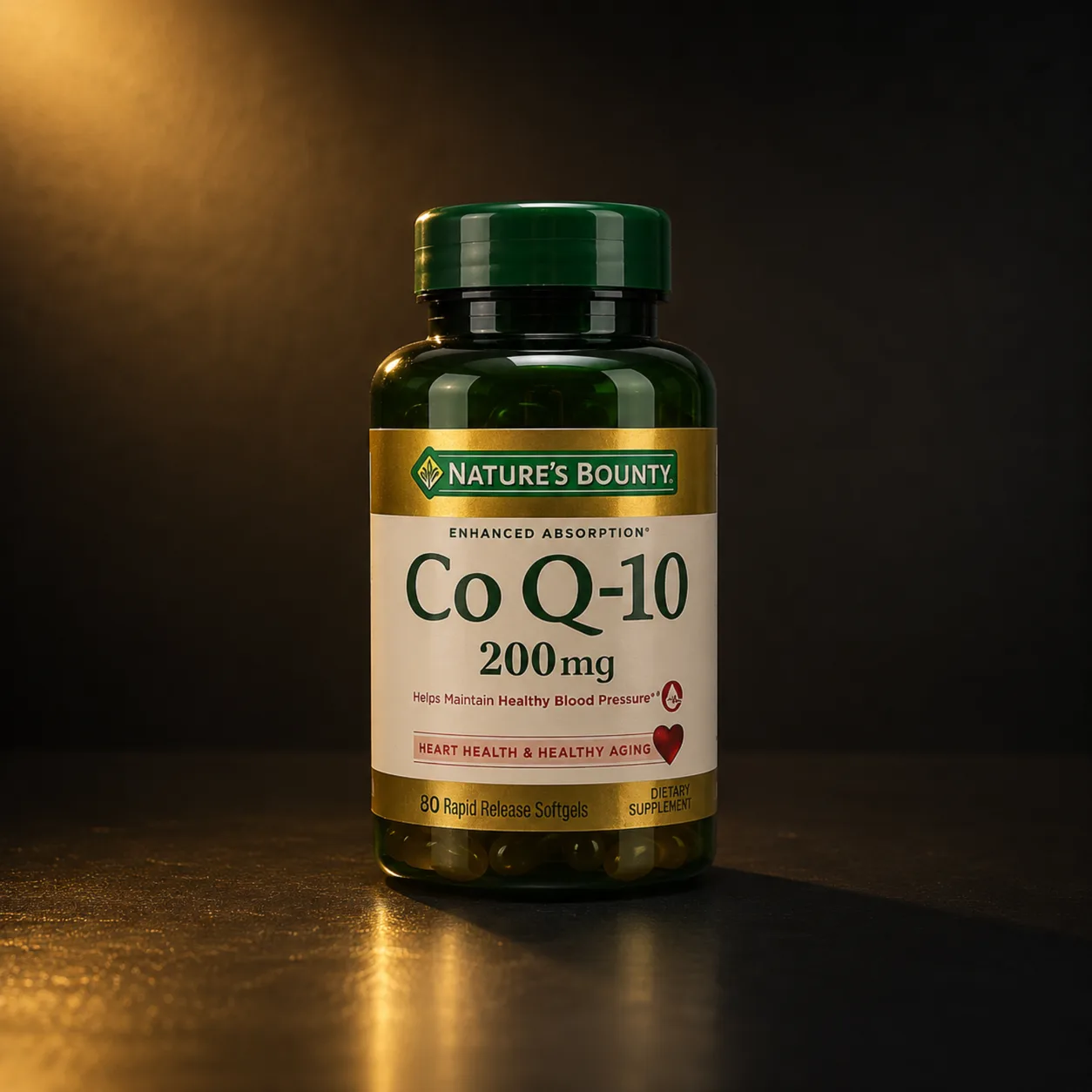 CoQ-10 200mg absorção aumentada, 80 cápsulas softgel