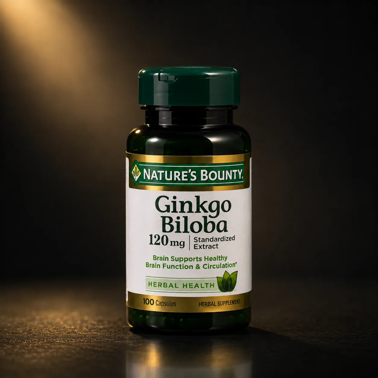 Ginkgo Biloba 120mg extrato padronizado, 100 cápsulas