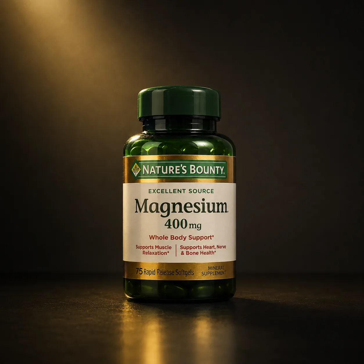 Magnésio 400mg, 75 cápsulas softgel
